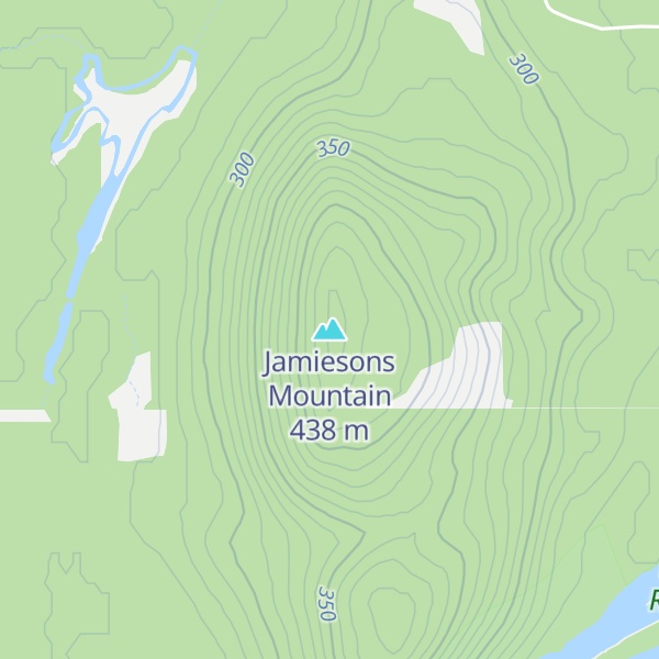 Map of Jamiesons Mountain