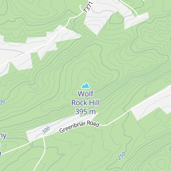 Map of Wolf Rock Hill