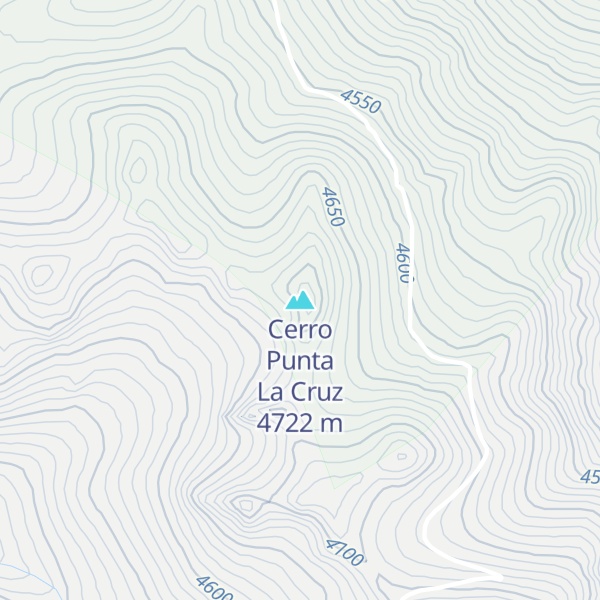 Map of Cerro Punta La Cruz