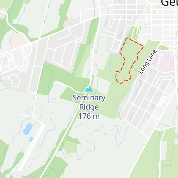 Map of Seminary Ridge