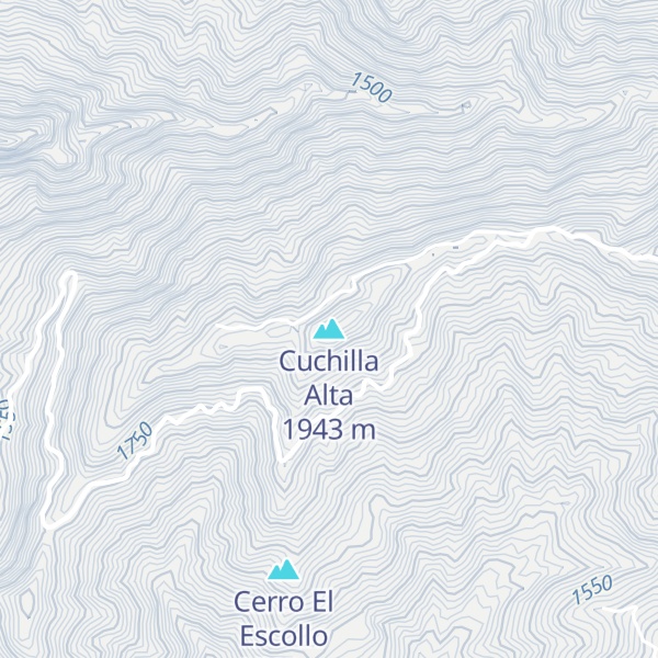 Map of Cuchilla Alta