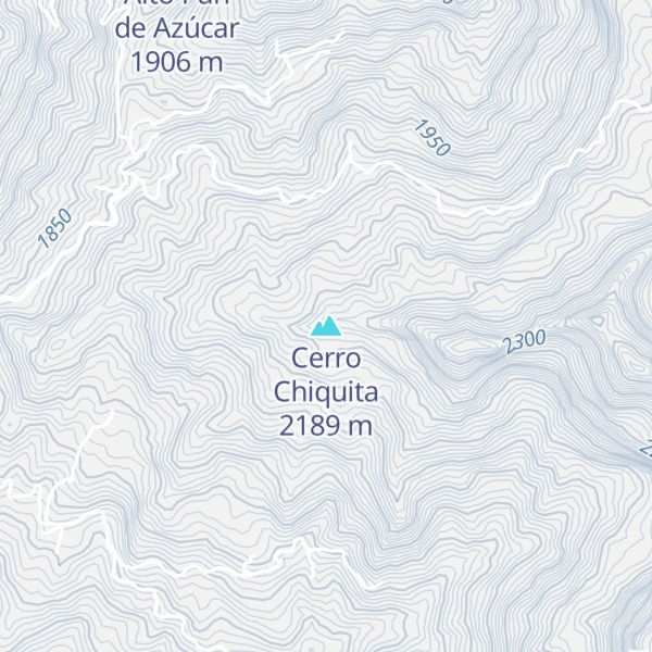 Map of Cerro Chiquita