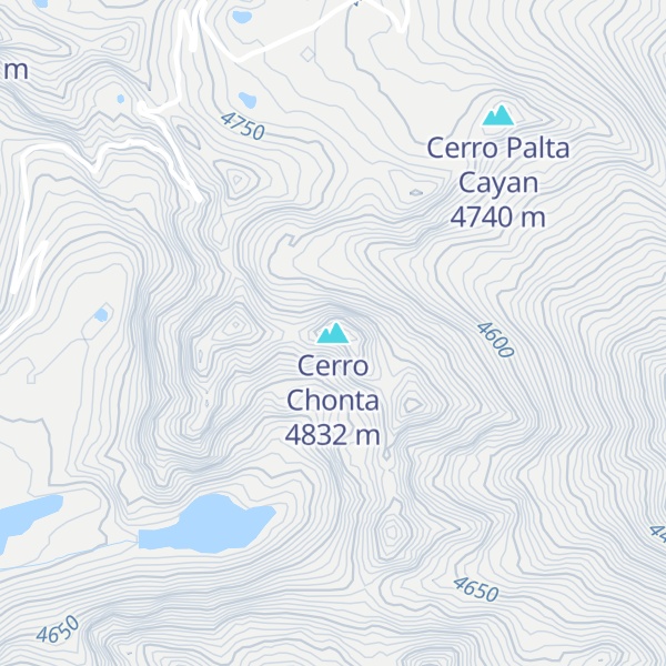Map of Cerro Chonta