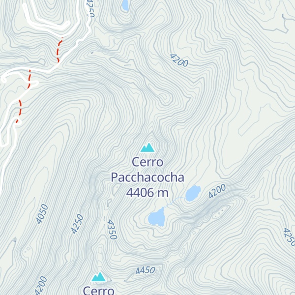 Map of Cerro Pacchacocha