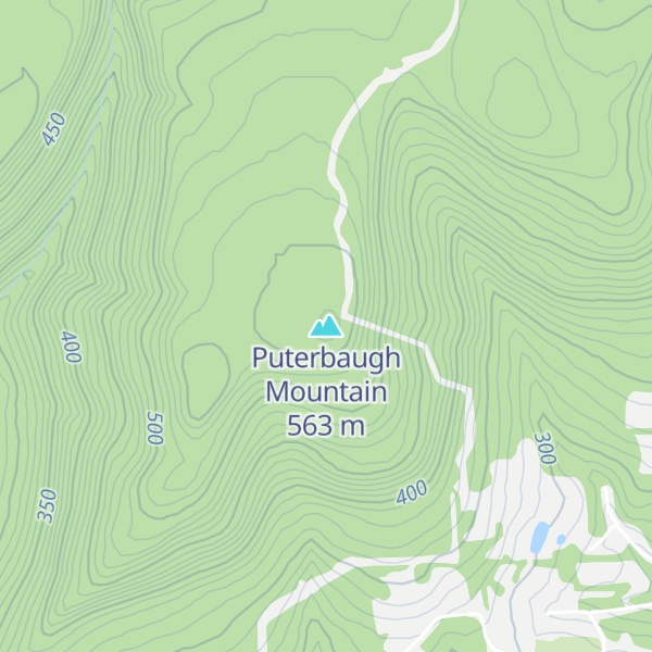 Map of Puterbaugh Mountain