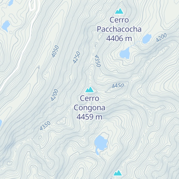 Map of Cerro Congona