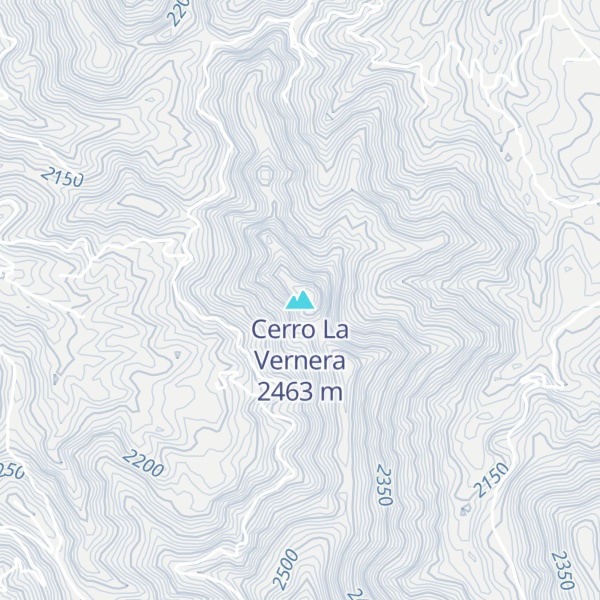 Map of Cerro La Vernera