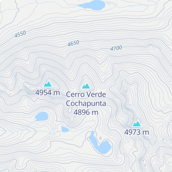 Map of Cerro Verde Cochapunta