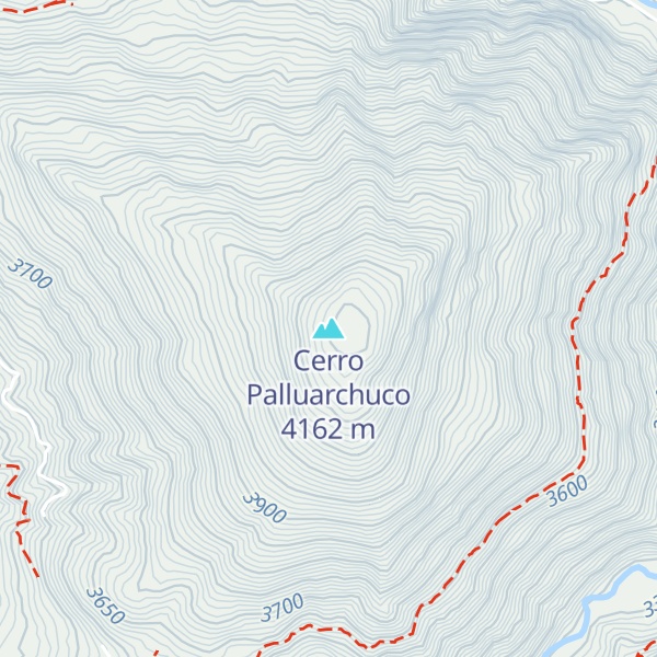 Map of Cerro Palluarchuco