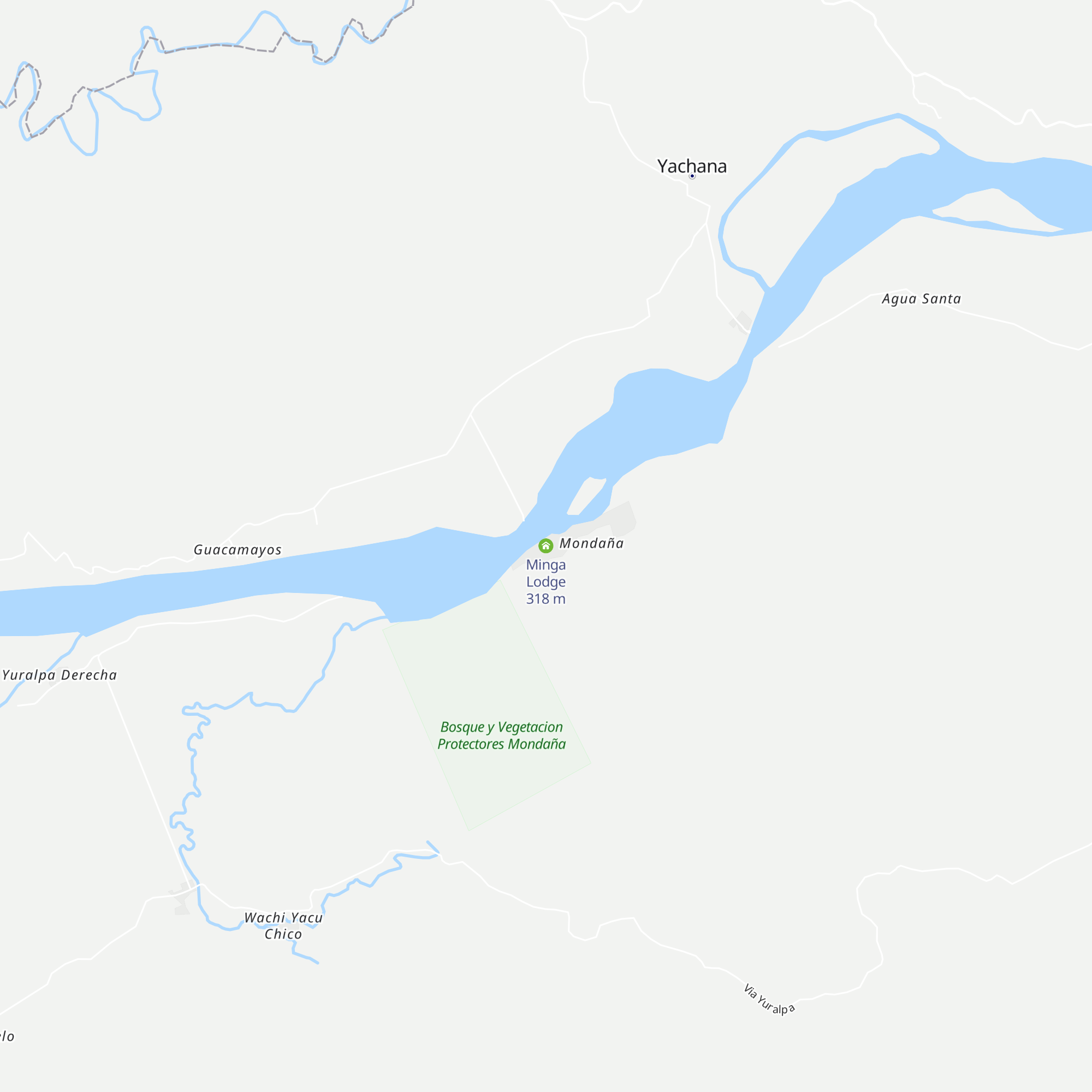 Minga Lodge map