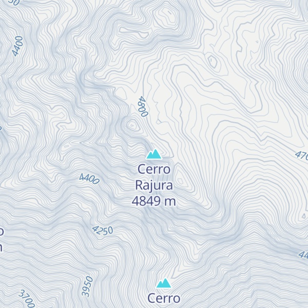 Map of Cerro Rajura