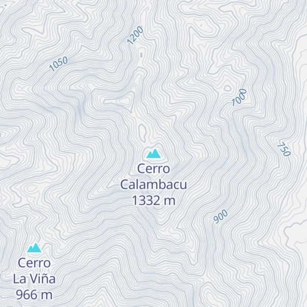 Map of Cerro Calambacu