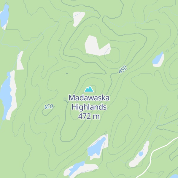 Map of Madawaska Highlands