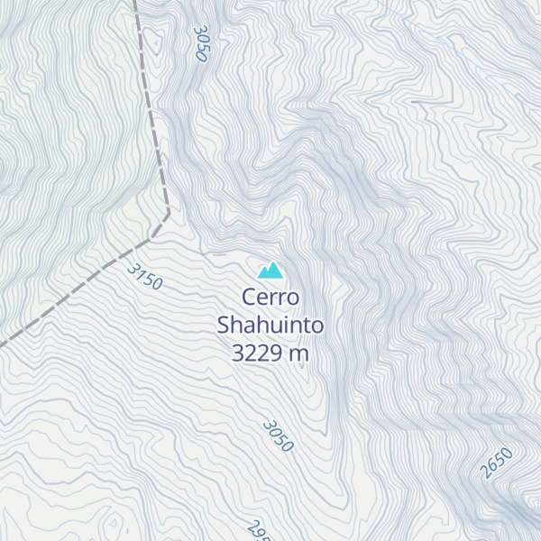 Map of Cerro Shahuinto