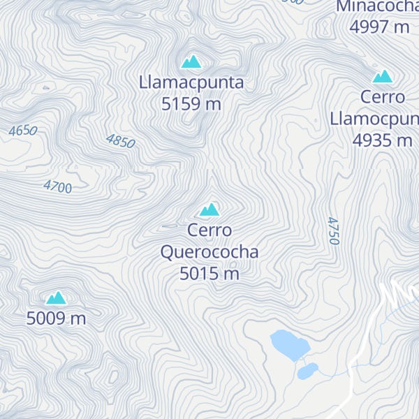 Map of Cerro Querococha