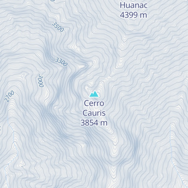 Map of Cerro Cauris