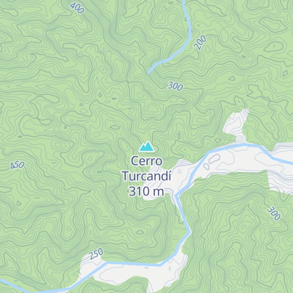 Map of Cerro Turcandí