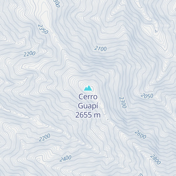 Map of Cerro Guapí