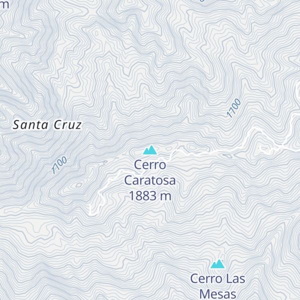 Map of Cerro Caratosa