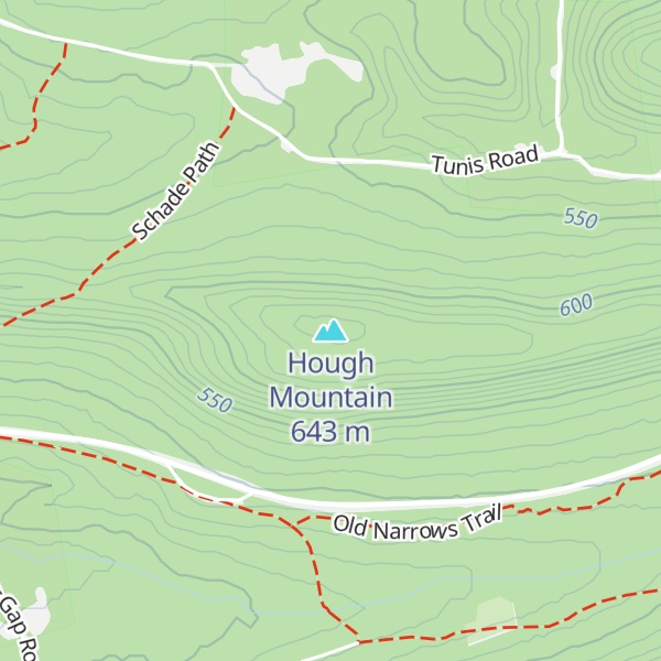 Map of Hough Mountain