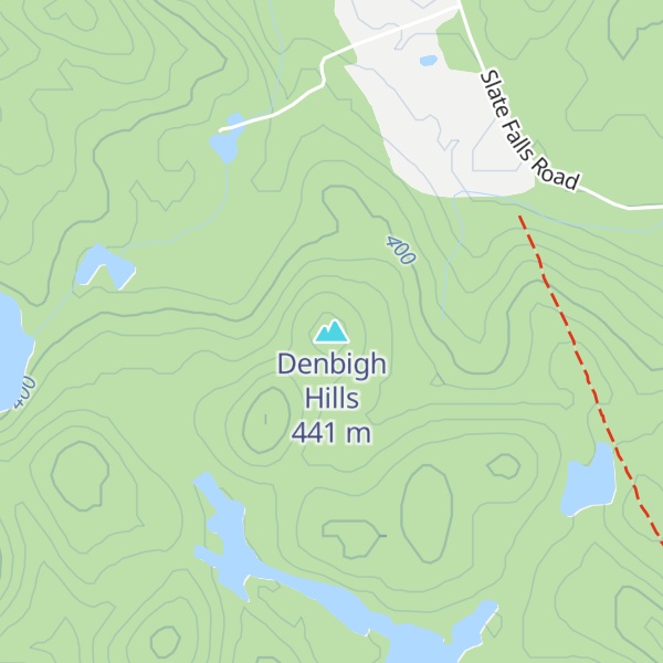 Map of Denbigh Hills