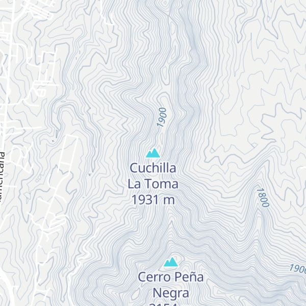 Map of Cuchilla La Toma