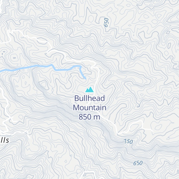 Map of Bullhead Mountain