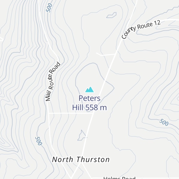 Map of Peters Hill