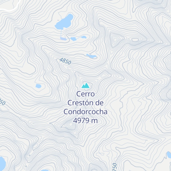 Map of Cerro Crestón de Condorcocha