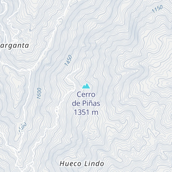 Map of Cerro de Piñas