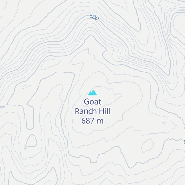 Map of Goat Ranch Hill