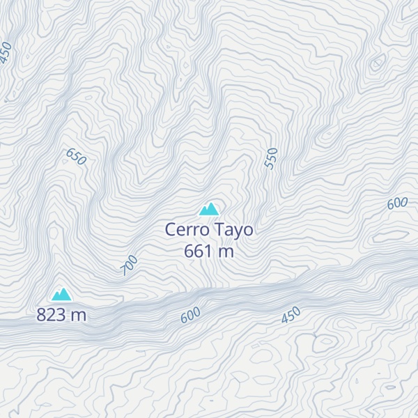 Map of Cerro Tayo
