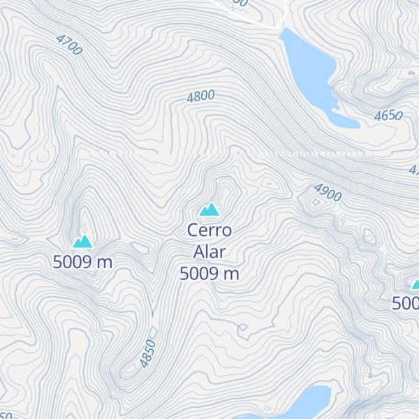 Map of Cerro Alar