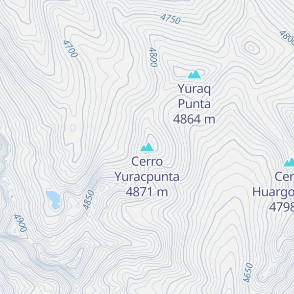 Map of Cerro Yuracpunta