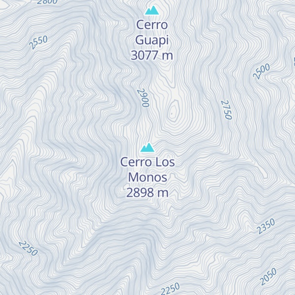 Map of Cerro Los Monos