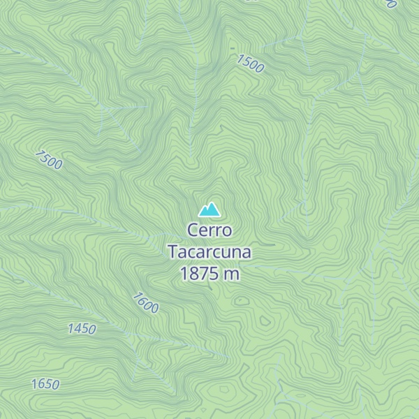 Map of Cerro Tacarcuna