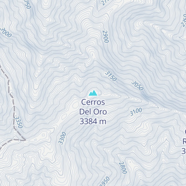 Map of Cerros Del Oro