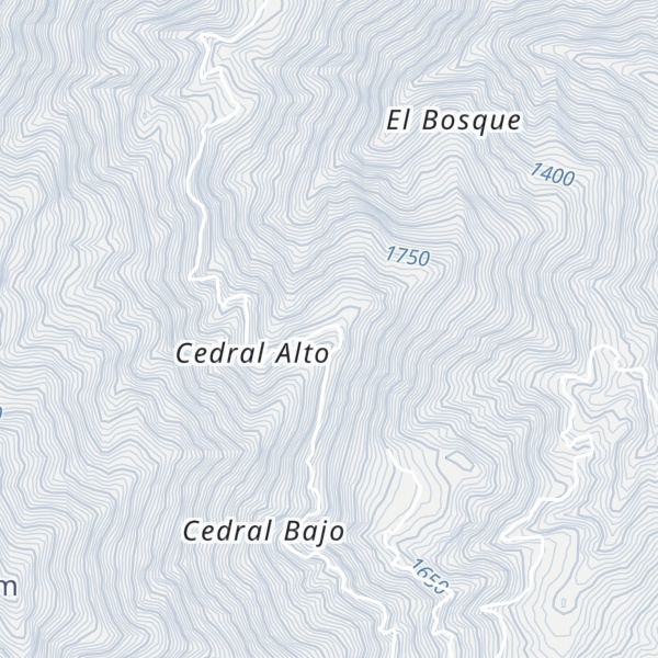 Map of Cerro El Placer