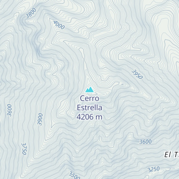 Map of Cerro Estrella