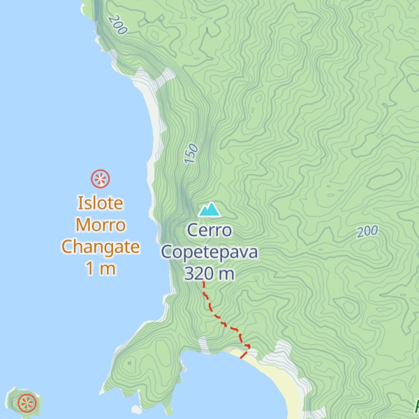 Map of Cerro Copetepava