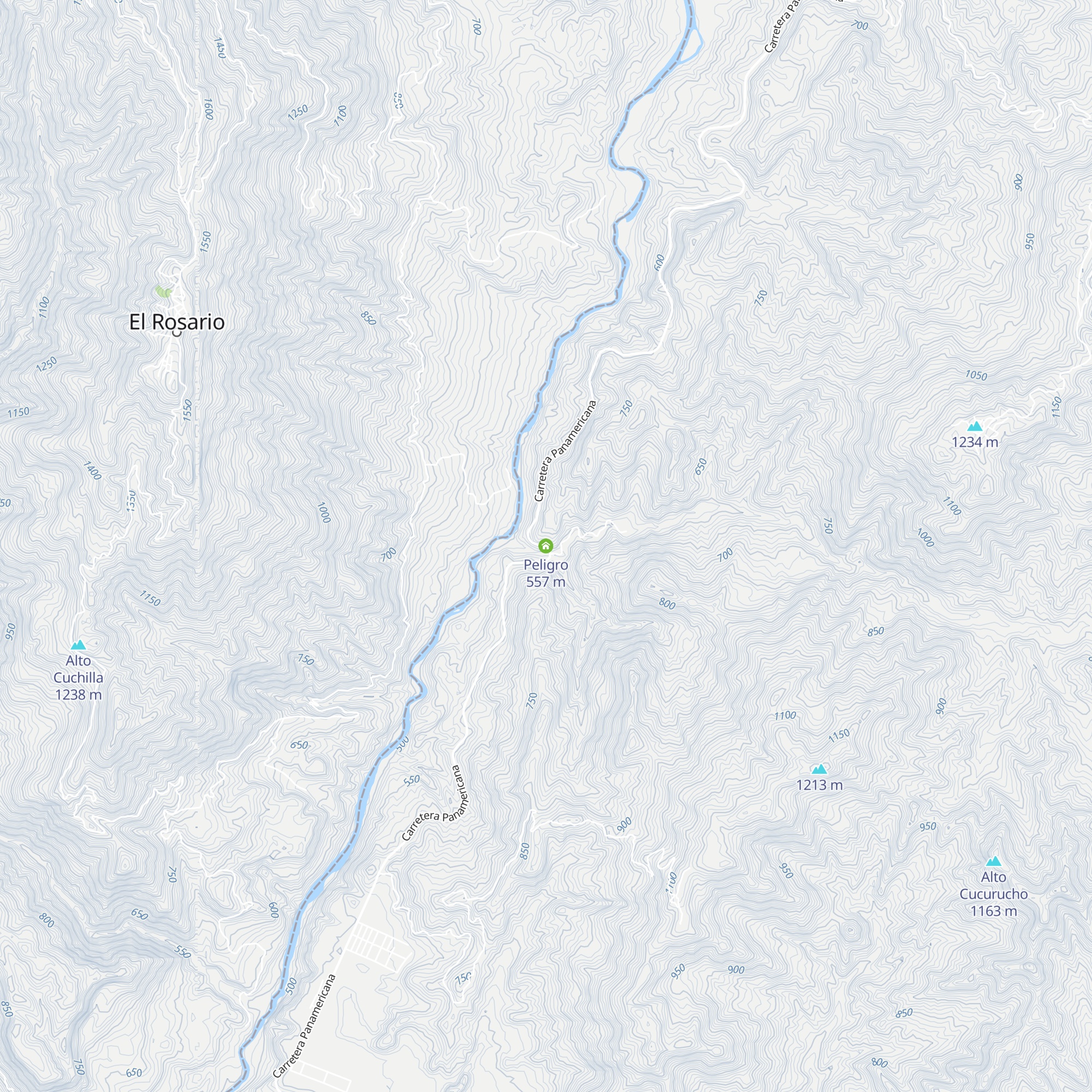 Peligro map
