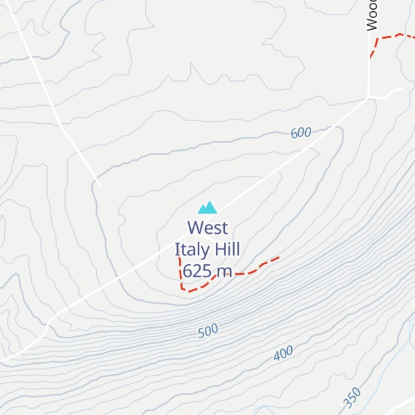 Map of West Italy Hill