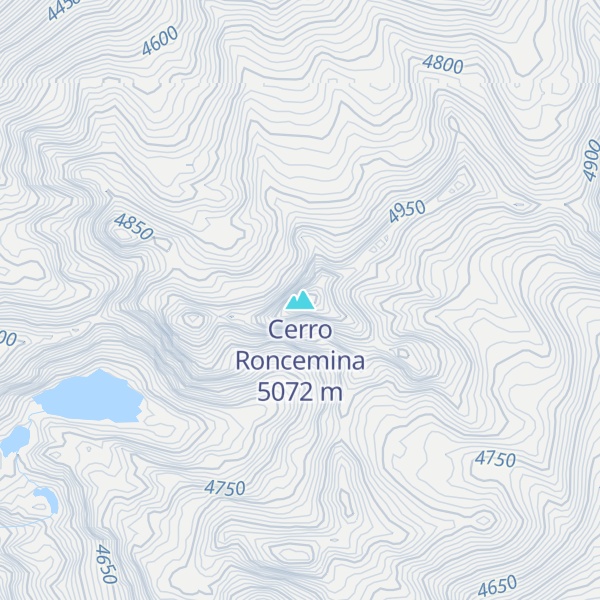 Map of Cerro Roncemina