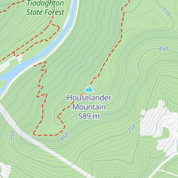 Map of Houselander Mountain