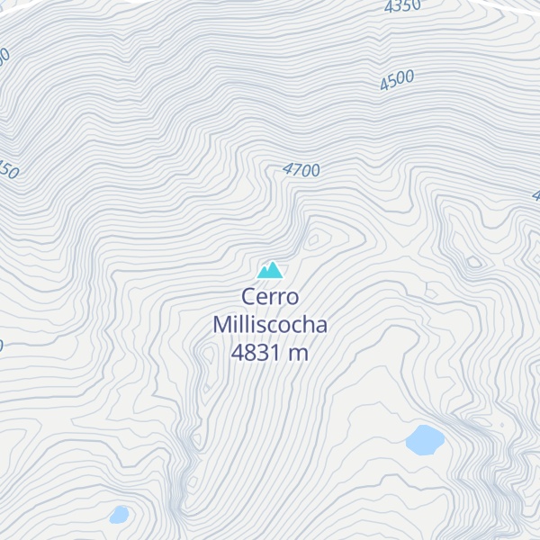 Map of Cerro Milliscocha