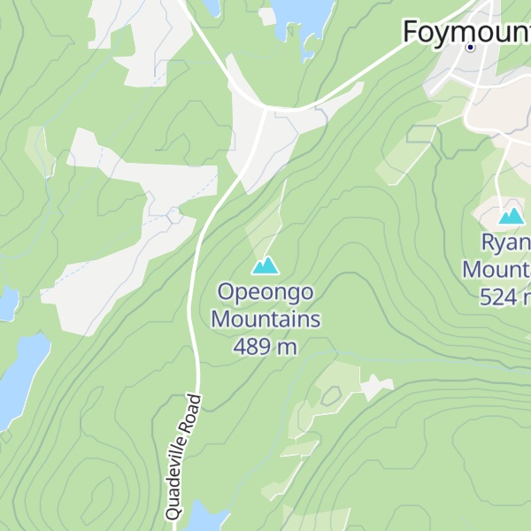 Map of Opeongo Mountains