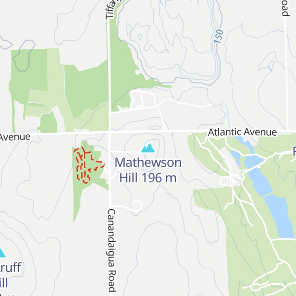 Map of Mathewson Hill