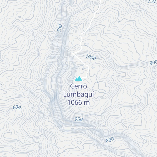 Map of Cerro Lumbaquí