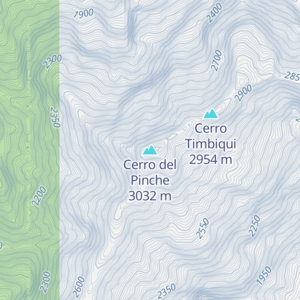 Map of Cerro del Pinche