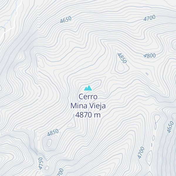 Map of Cerro Mina Vieja